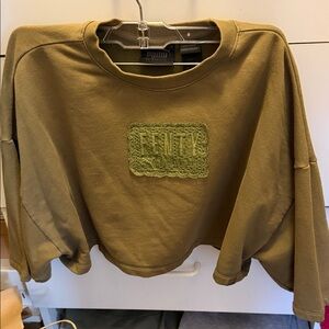 Puma Olive Green Cropped Top